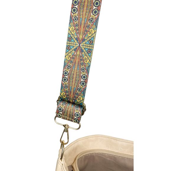 Retro Pattern Vegan Leather Crossbody Bag - Picture 4 of 6